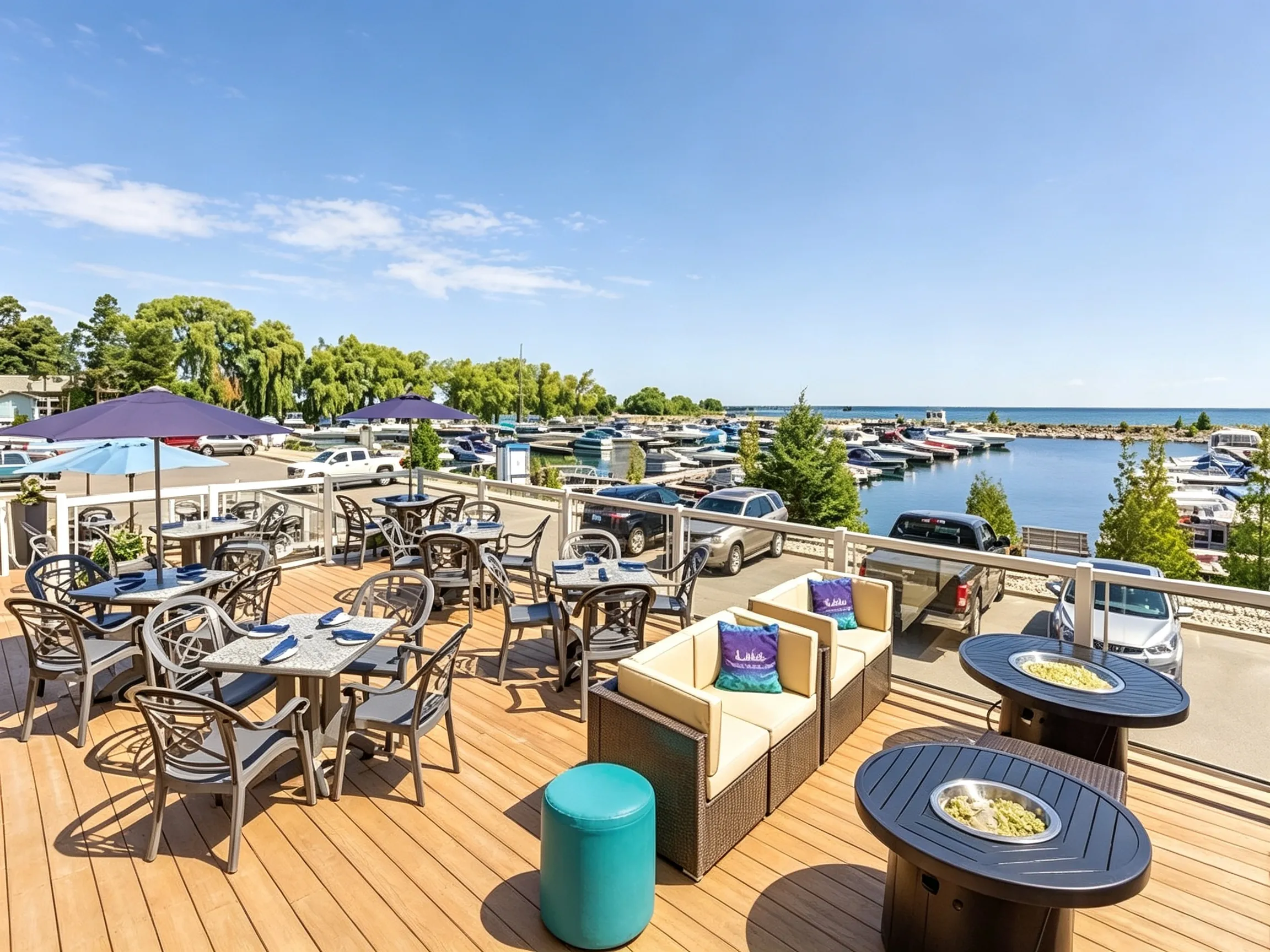 Lakefront Resort Hotel Guest Suite & Outdoor Patio Furnishing Project Reference Scheme