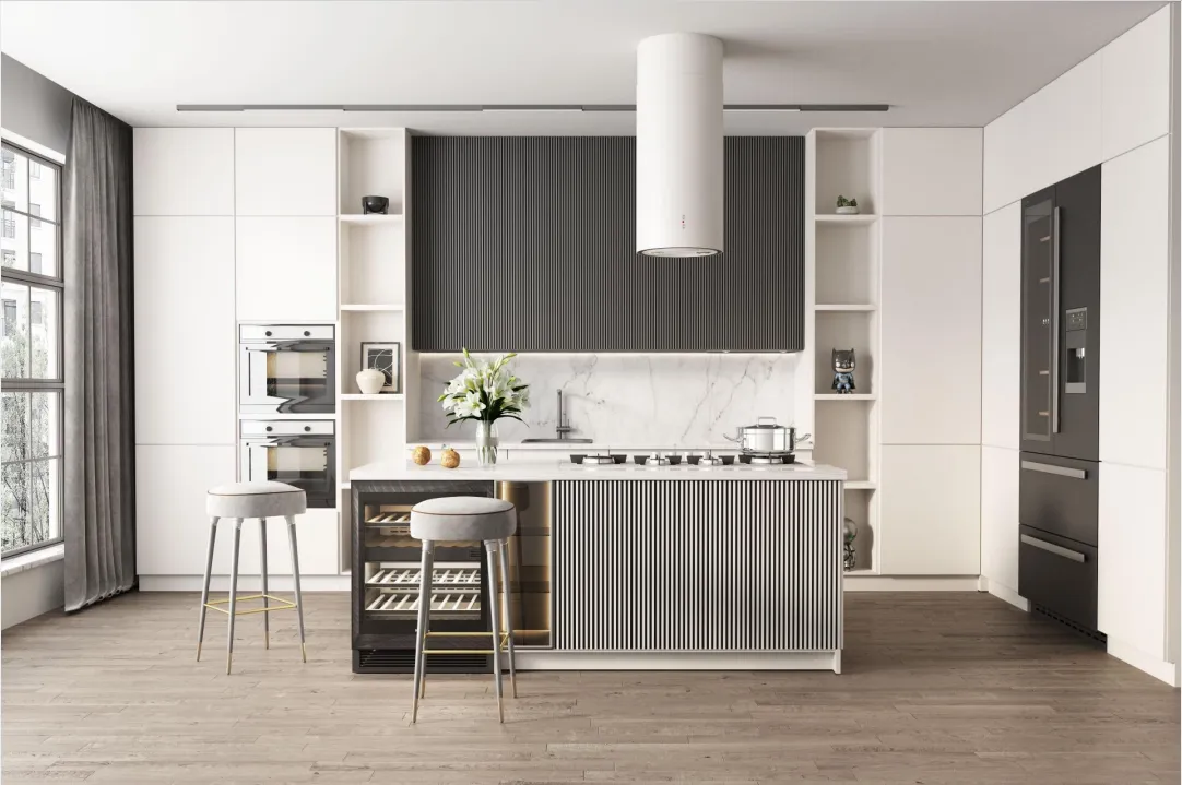 Open Concept Kitchen Cabinets | Modern Open Style Interior Fixtures