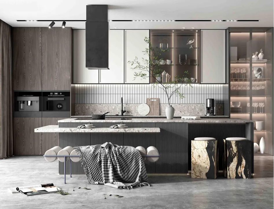 Open Plan Kitchen Cabinetry | Custom Interior Fixtures for Projects