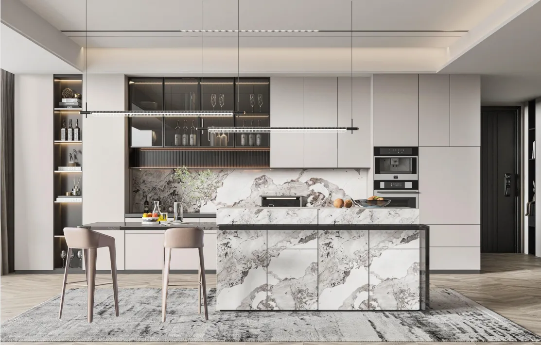 Open Plan Kitchen Cabinetry | Custom Interior Fixtures for Projects