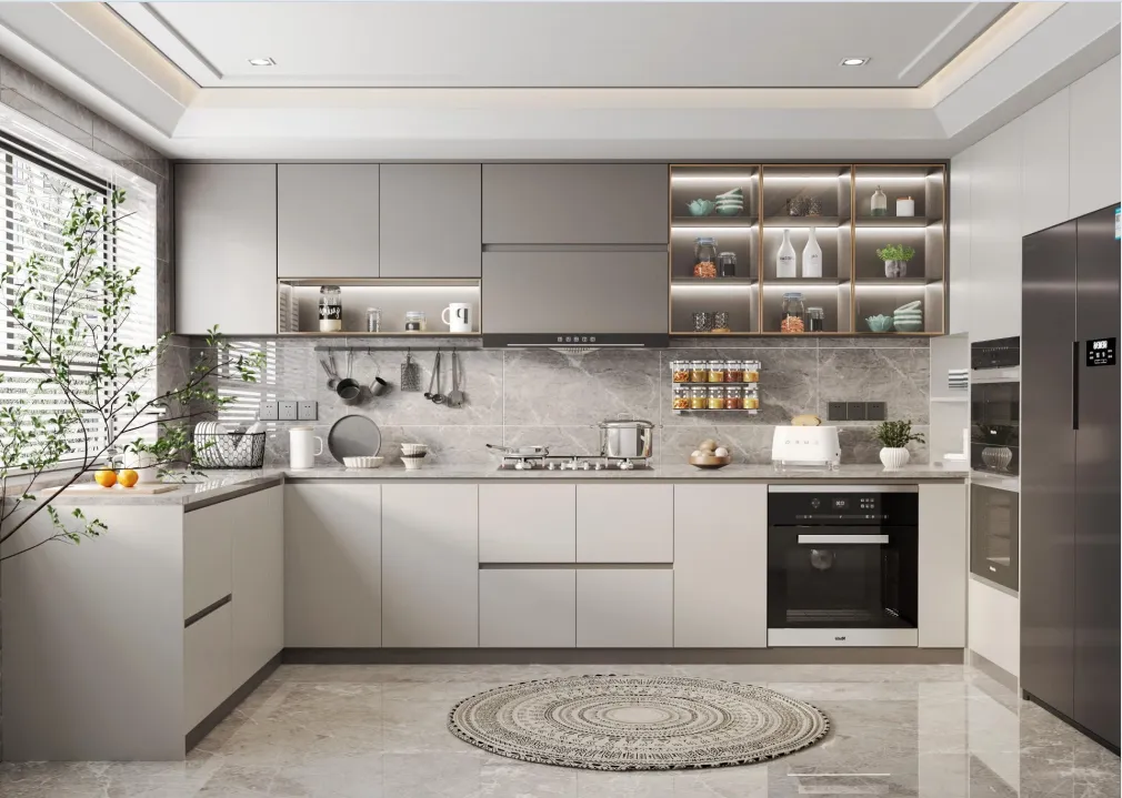 Handleless Minimalist Kitchen Cabinets | Custom Simple Style Cabinetry