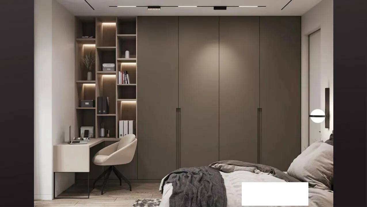 Custom Minimalist Bedroom Wardrobe | Modern Storage Solutions