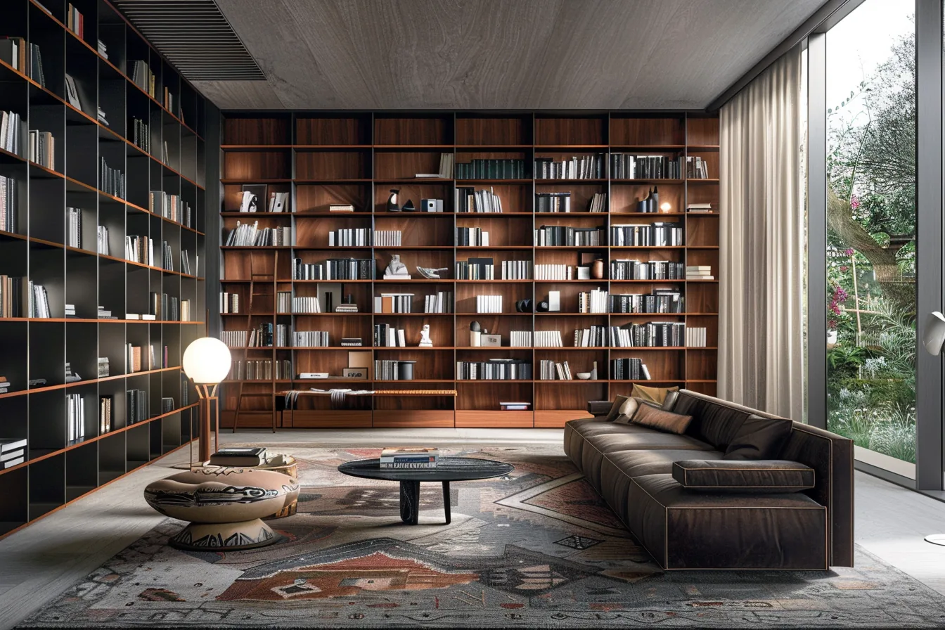 Floor to Ceiling Bookshelves