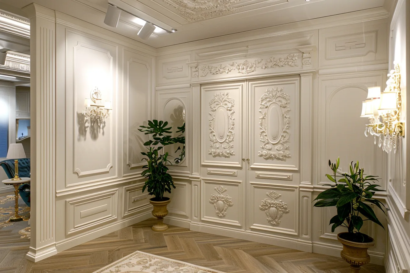 Decorative Moulded Paneled Wardrobes