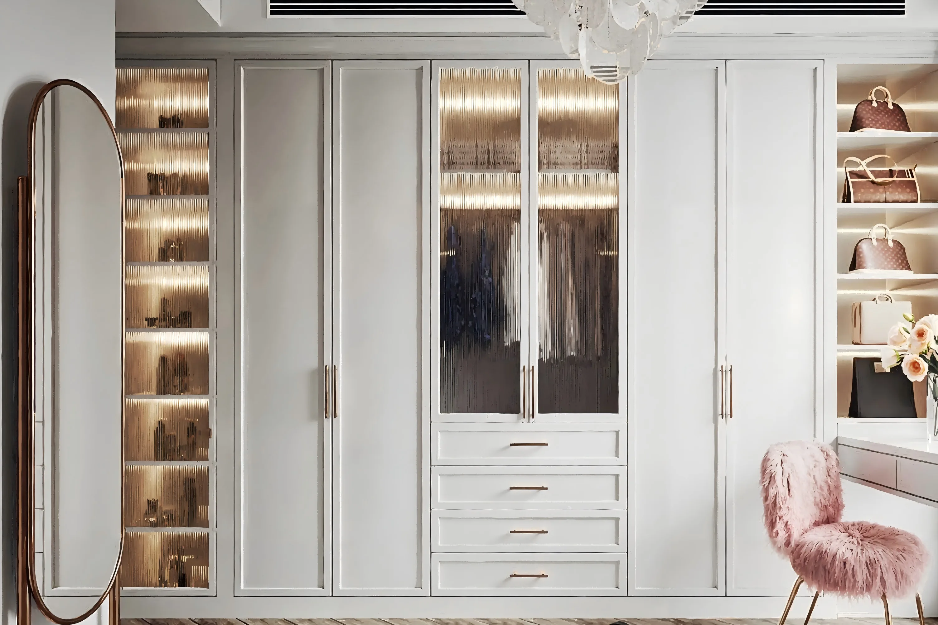 shaker panel wardrobe