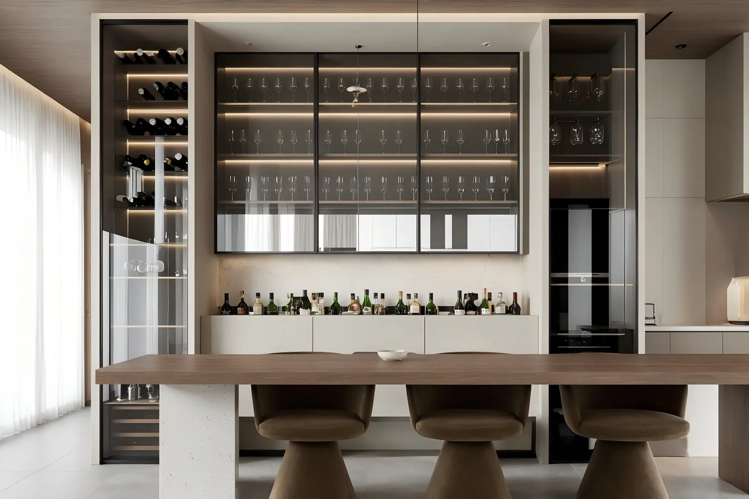 tall dining cabinet