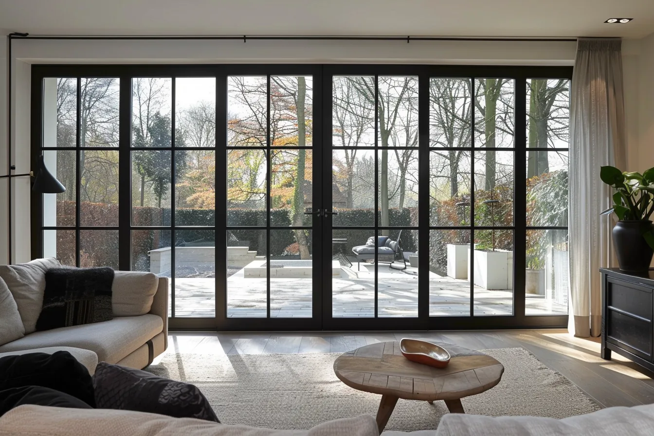 Modern Slim Frame French Doors