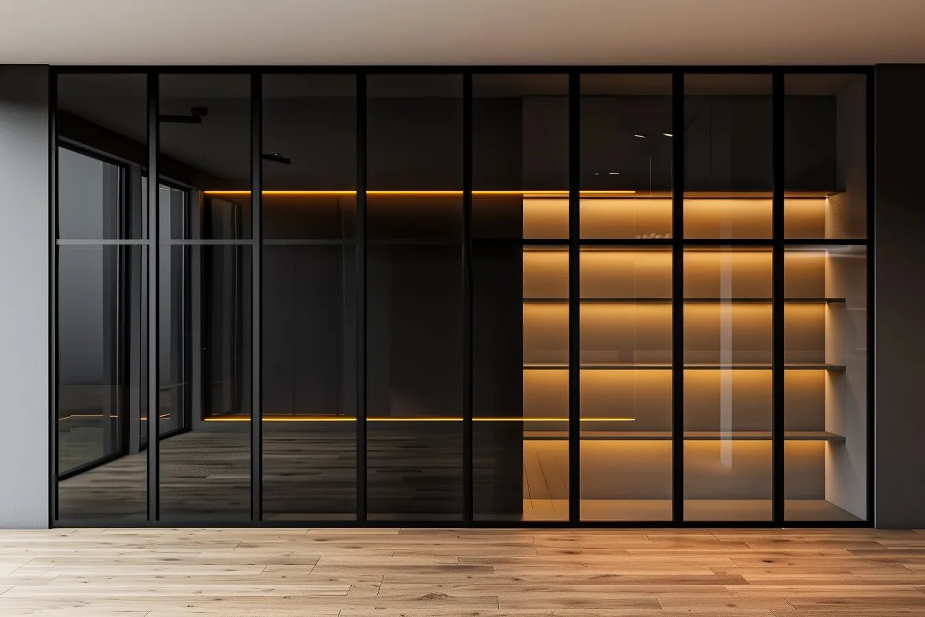 Minimalist Black Frame Wardrobes