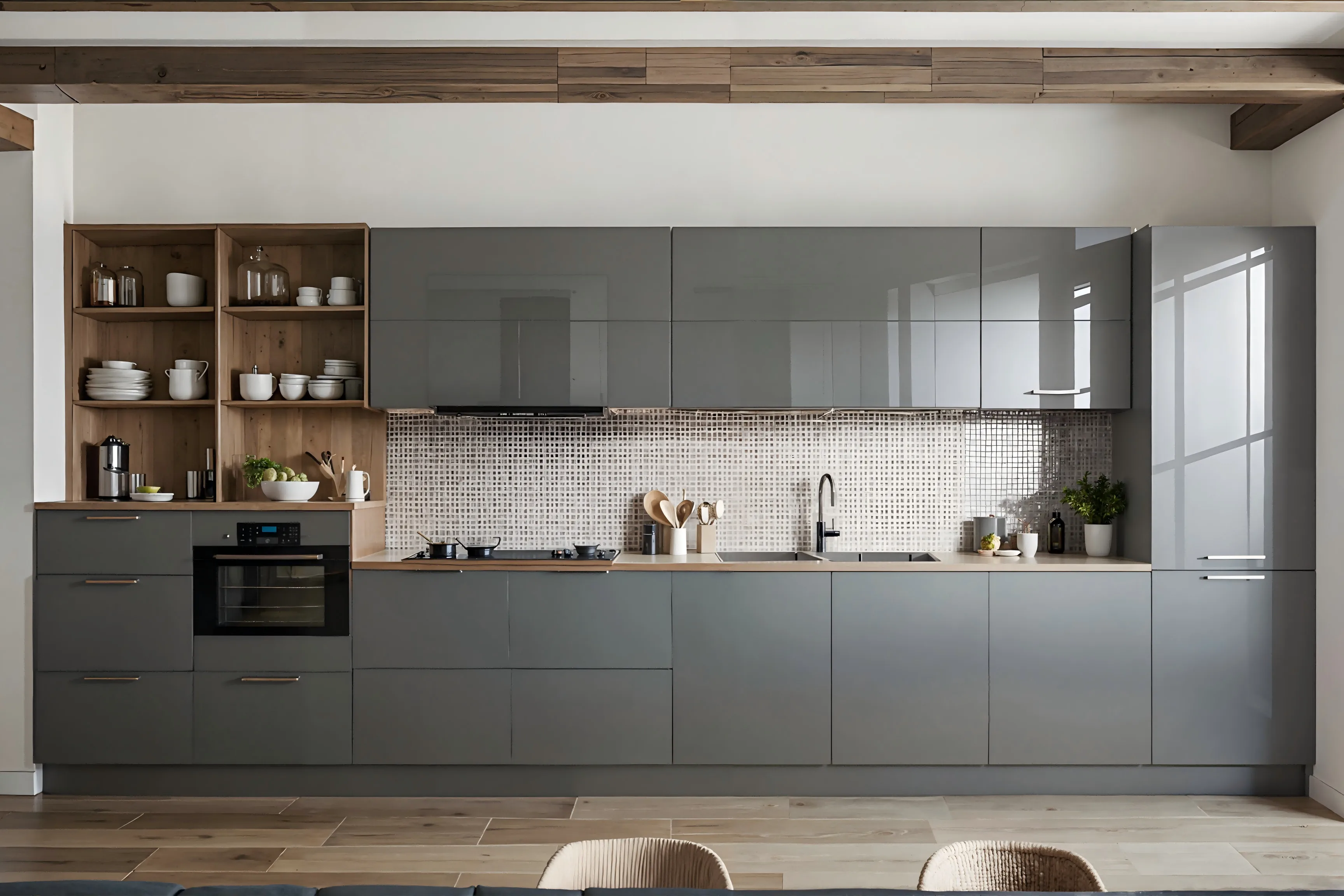high gloss lacquer cabinets