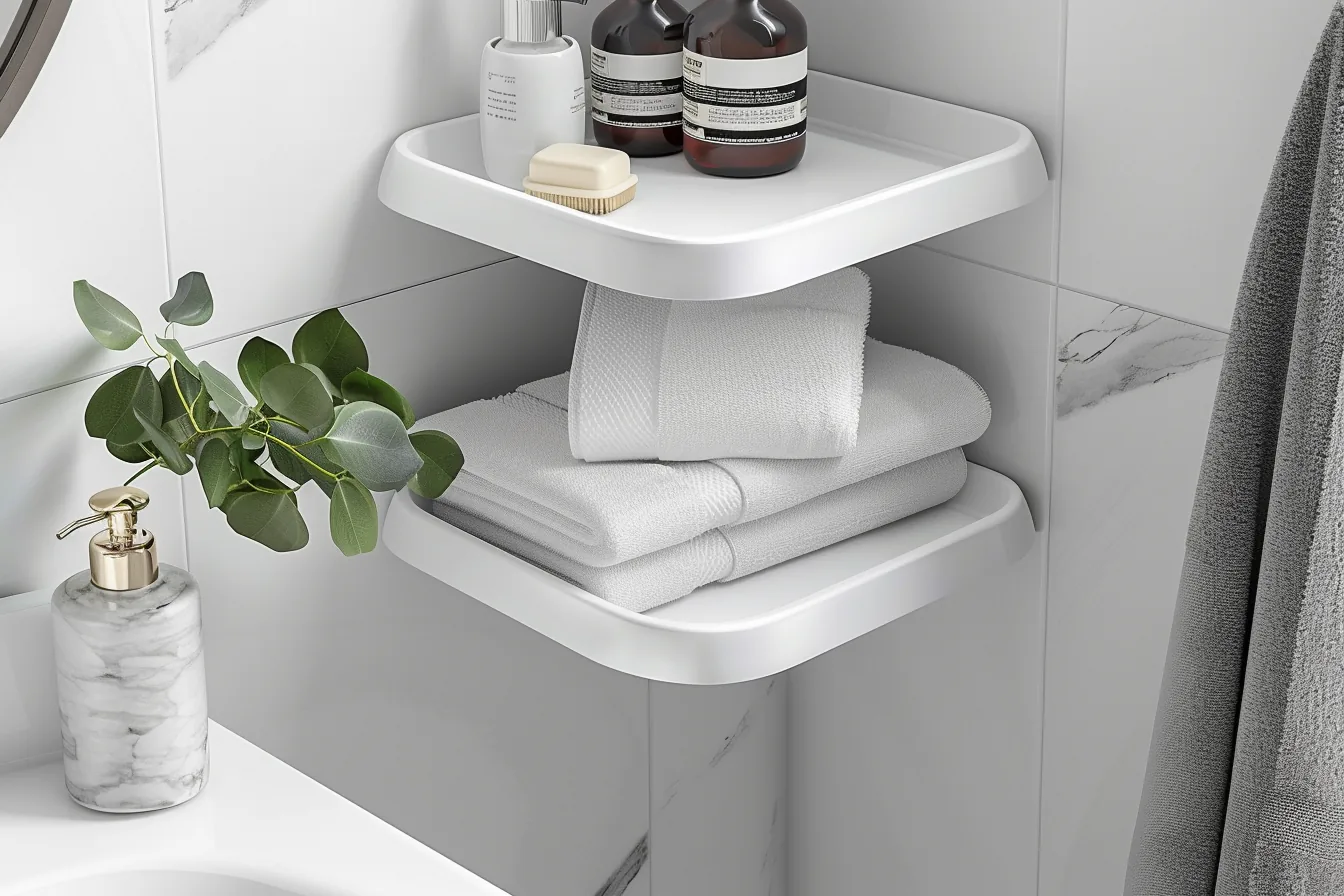 Corner Open Shelving