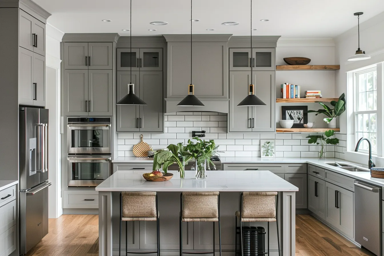 Grey Shaker Cabinets