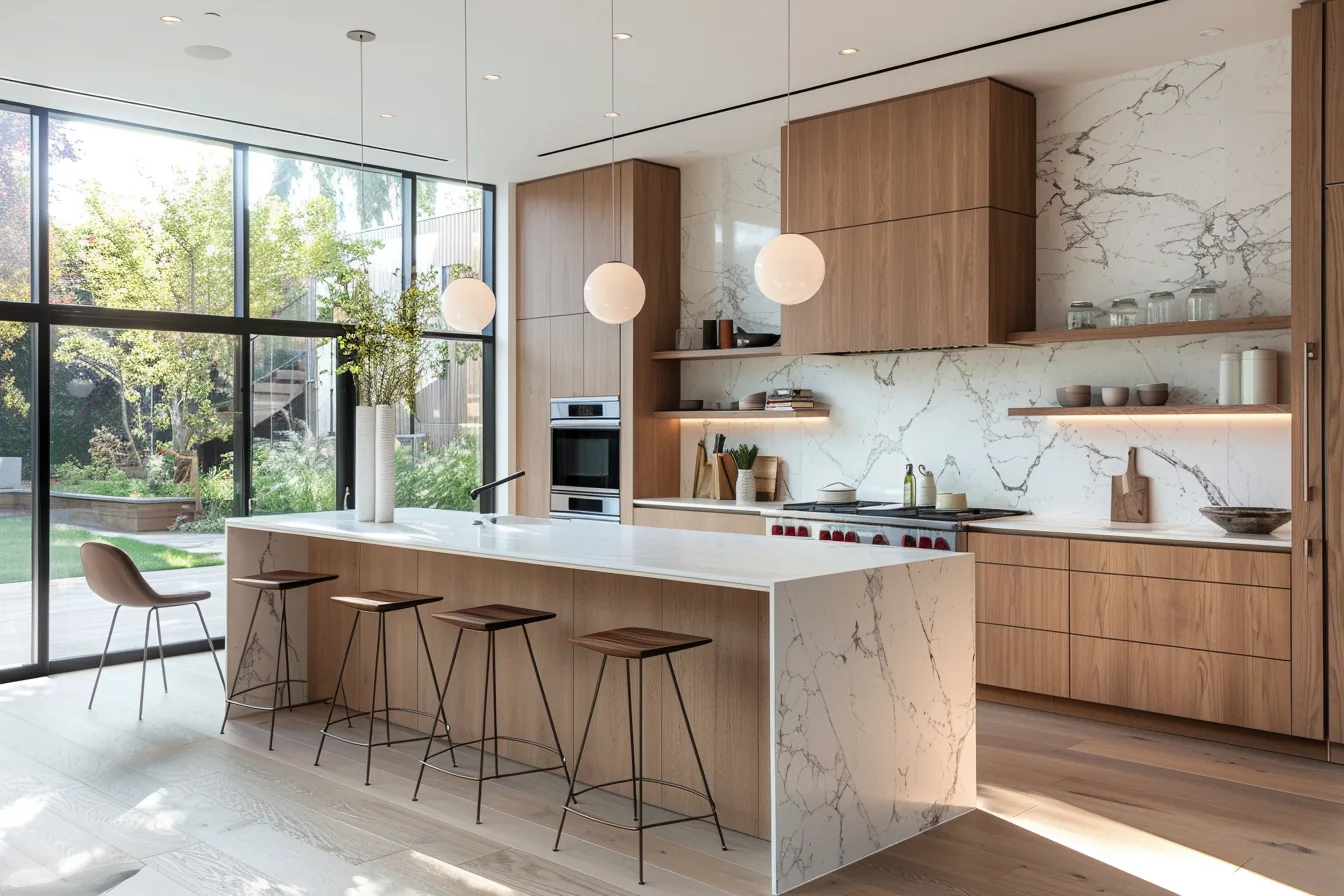 Light Tone Veneer Cabinets