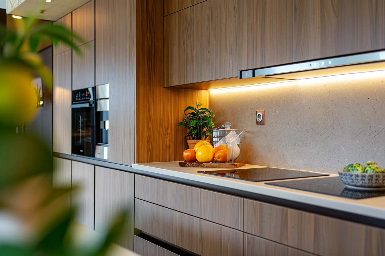 Natural Wood Veneer Cabinets