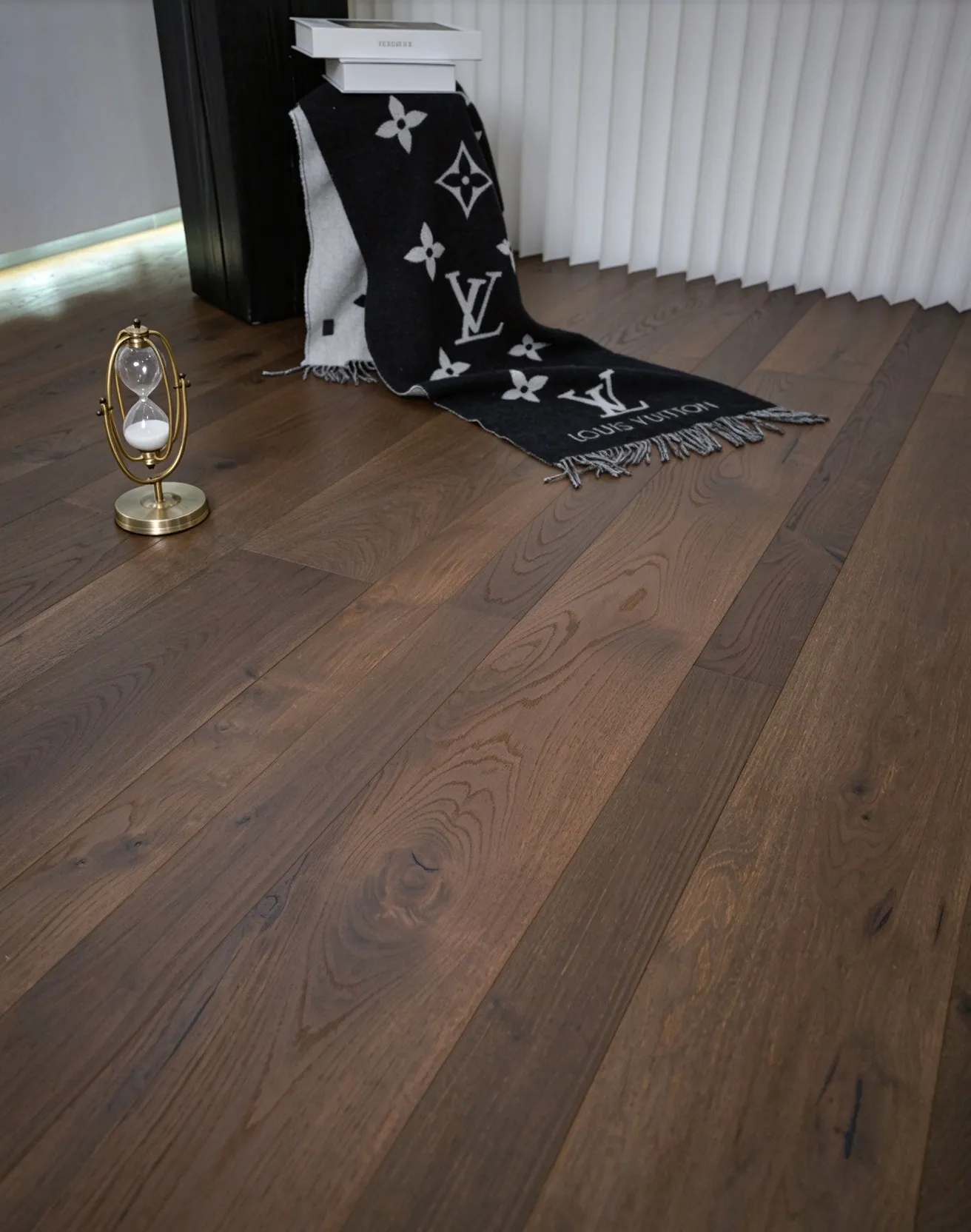 Dark Brown European Oak Engineered Wood Flooring