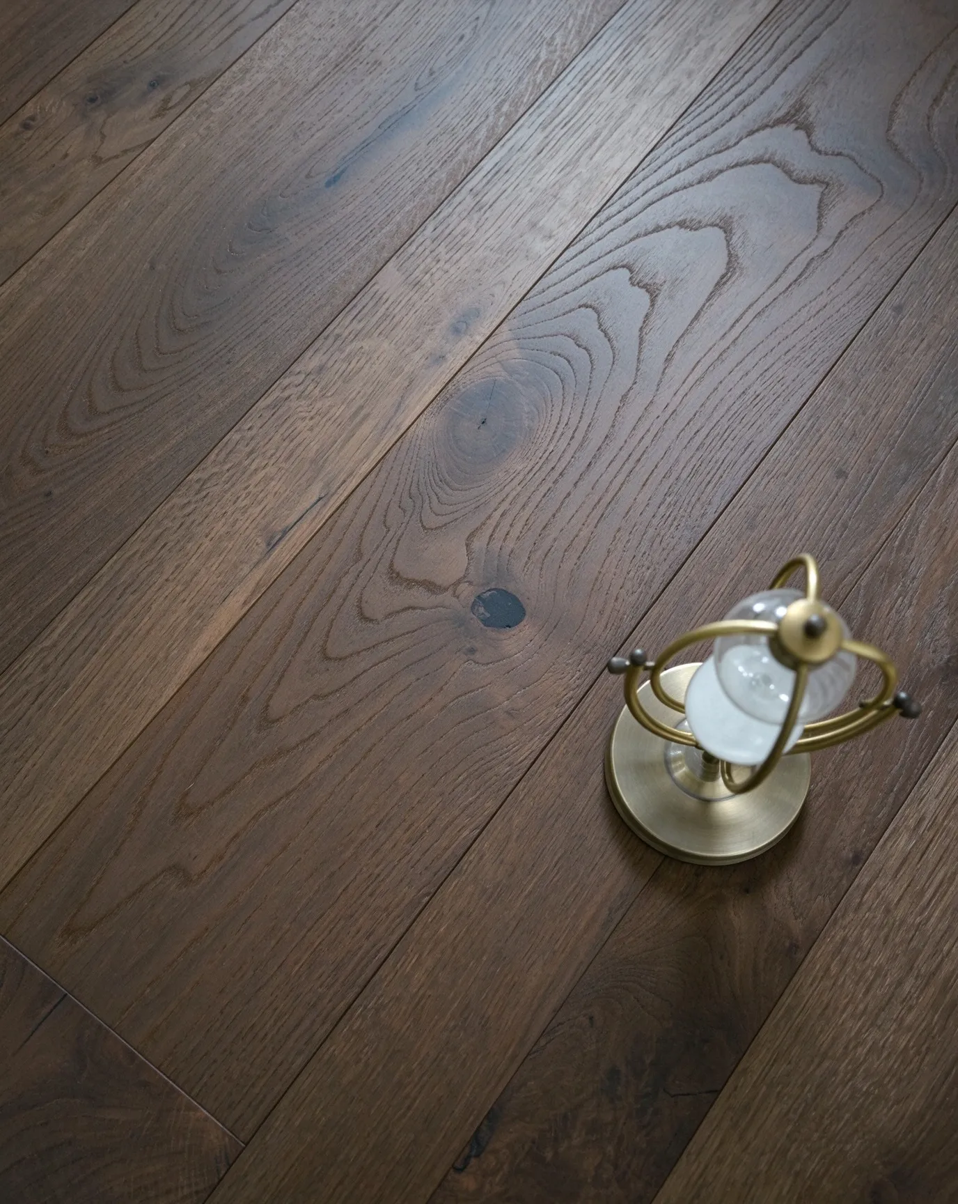 Dark Brown European Oak Engineered Wood Flooring