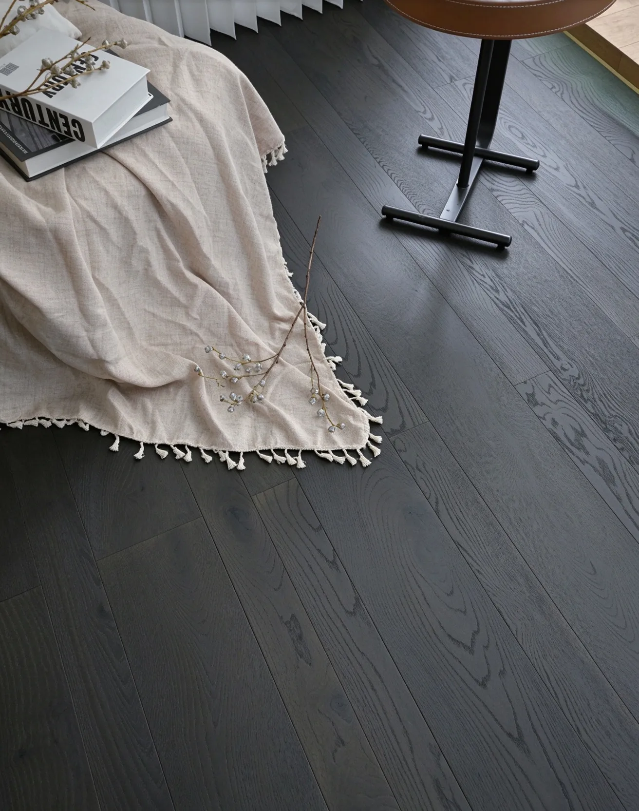 Charcoal European Oak Engineered Wood Flooring