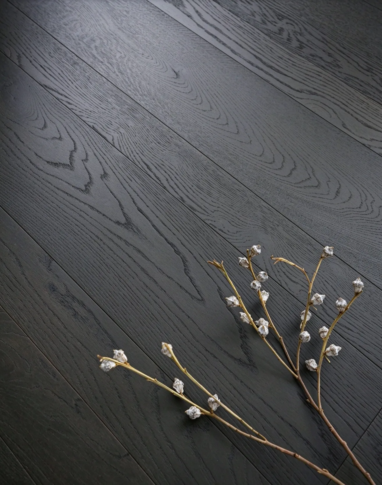 Charcoal European Oak Engineered Wood Flooring