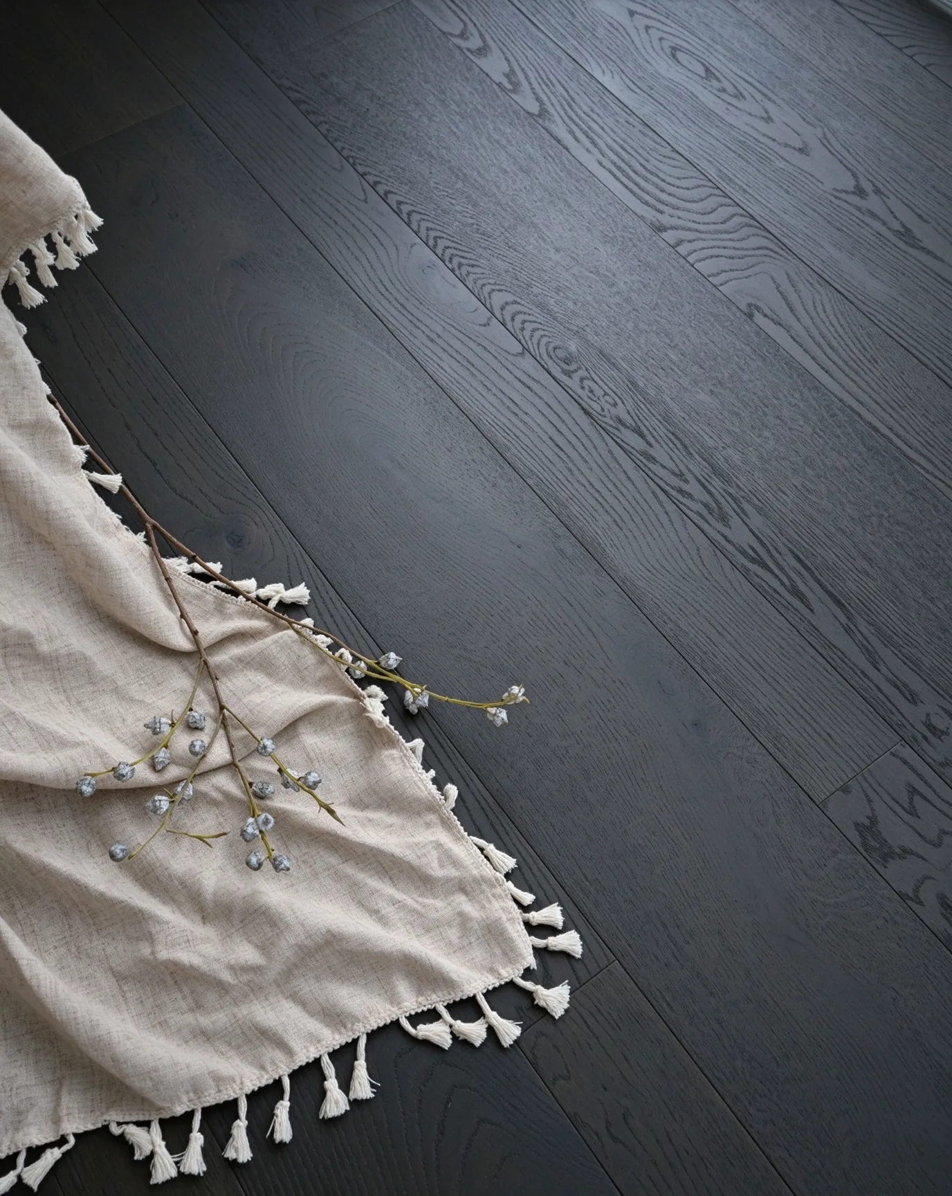 Charcoal European Oak Engineered Wood Flooring