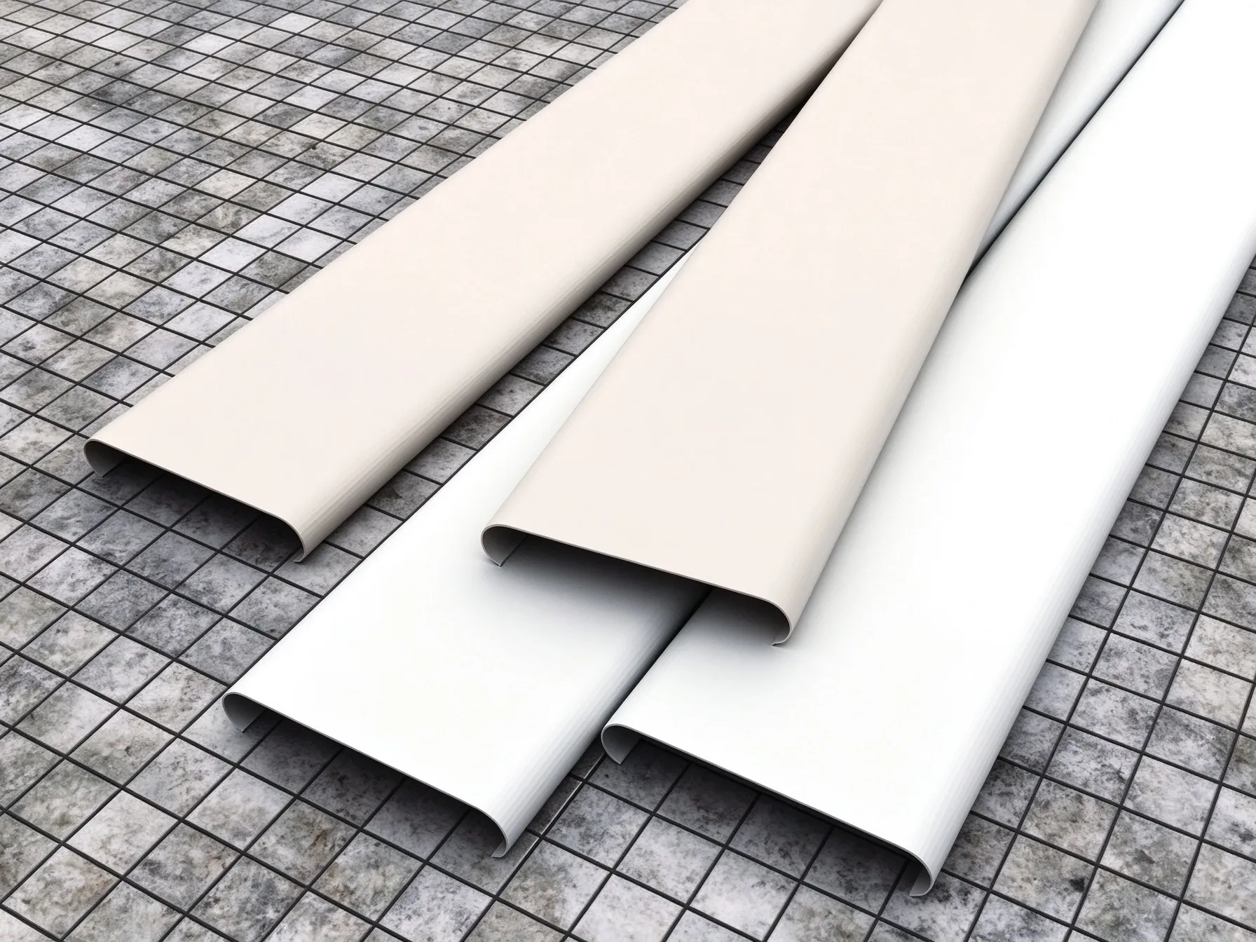 Linear C-shape Aluminum Strip Ceiling / Aluminum Linear Ceiling Panel