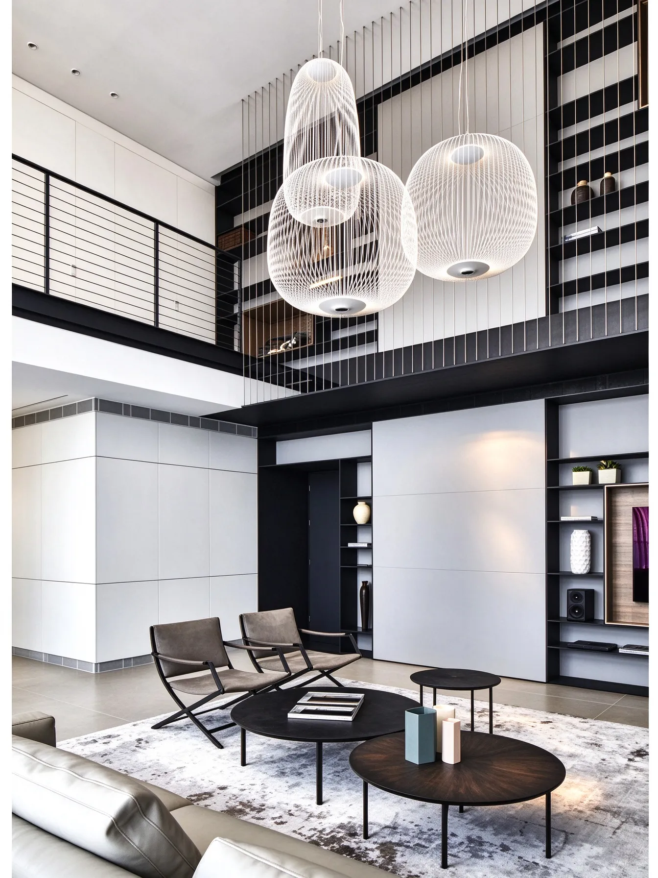Modern Woven Mesh Pendant Light, Creative Geometric Shade Hanging Lamp for Restaurant & Living Room