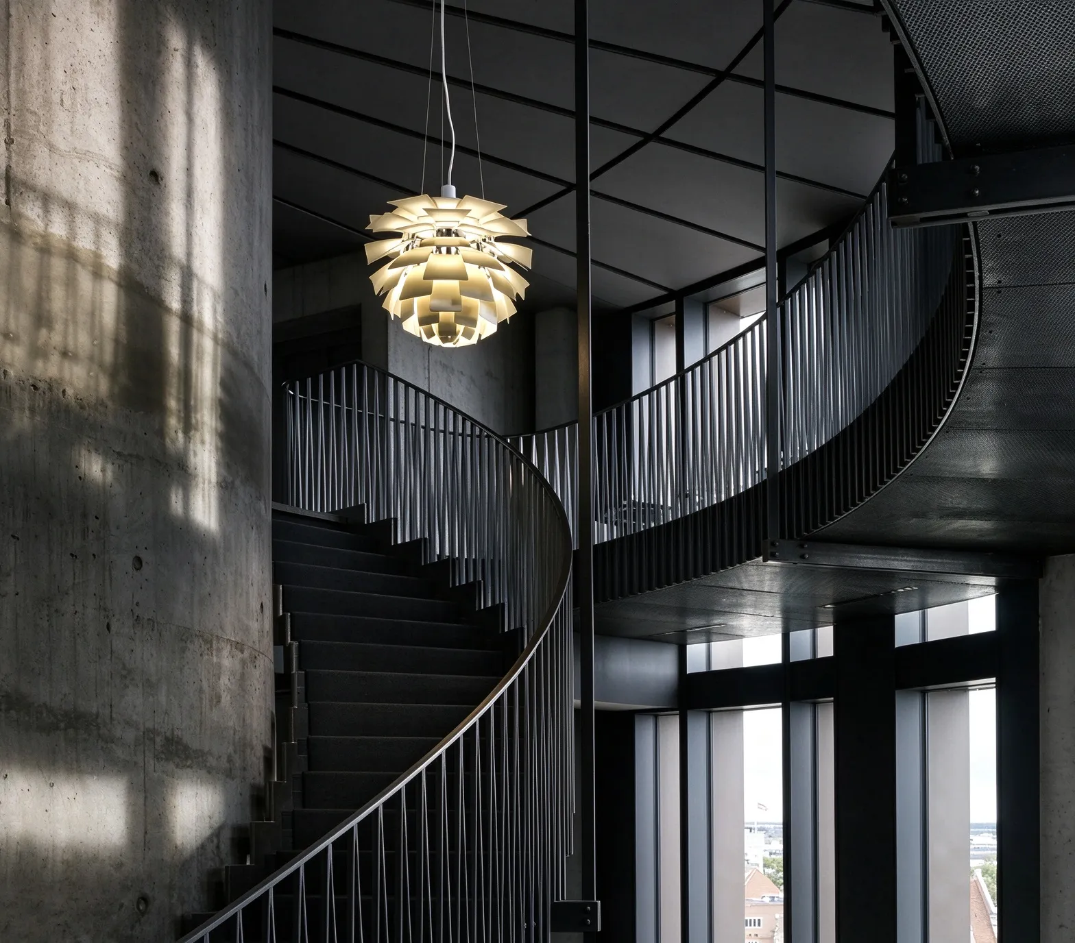 Modern Pinecone Petal Pendant Light, Multi-Layer Metal Chandelier for Dining Room & Hotel Lobby