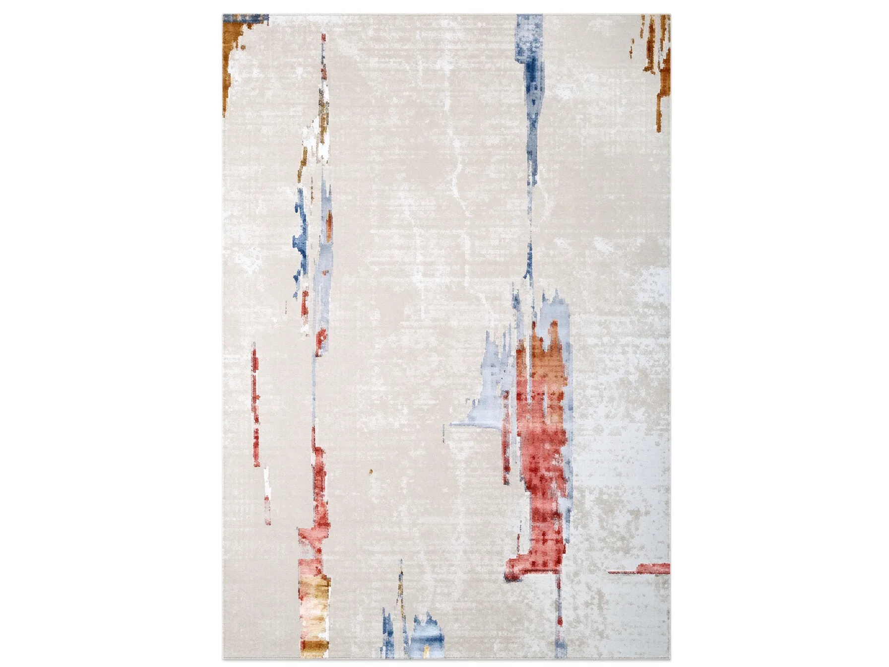 Modern Luxury Abstract Polyester Shiny Silk Area Rug
