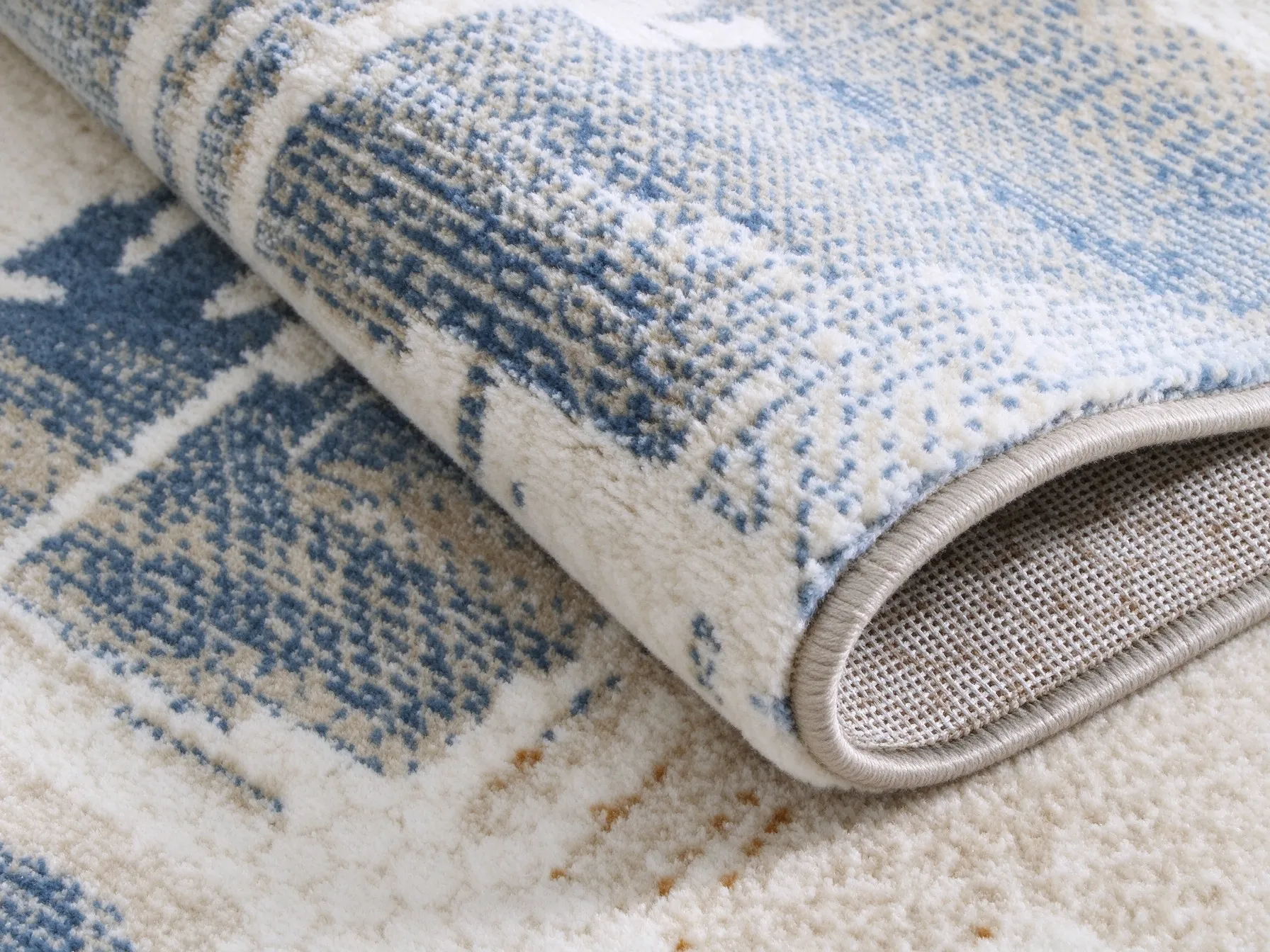 Modern Abstract Art Texture Polyester Area Rug