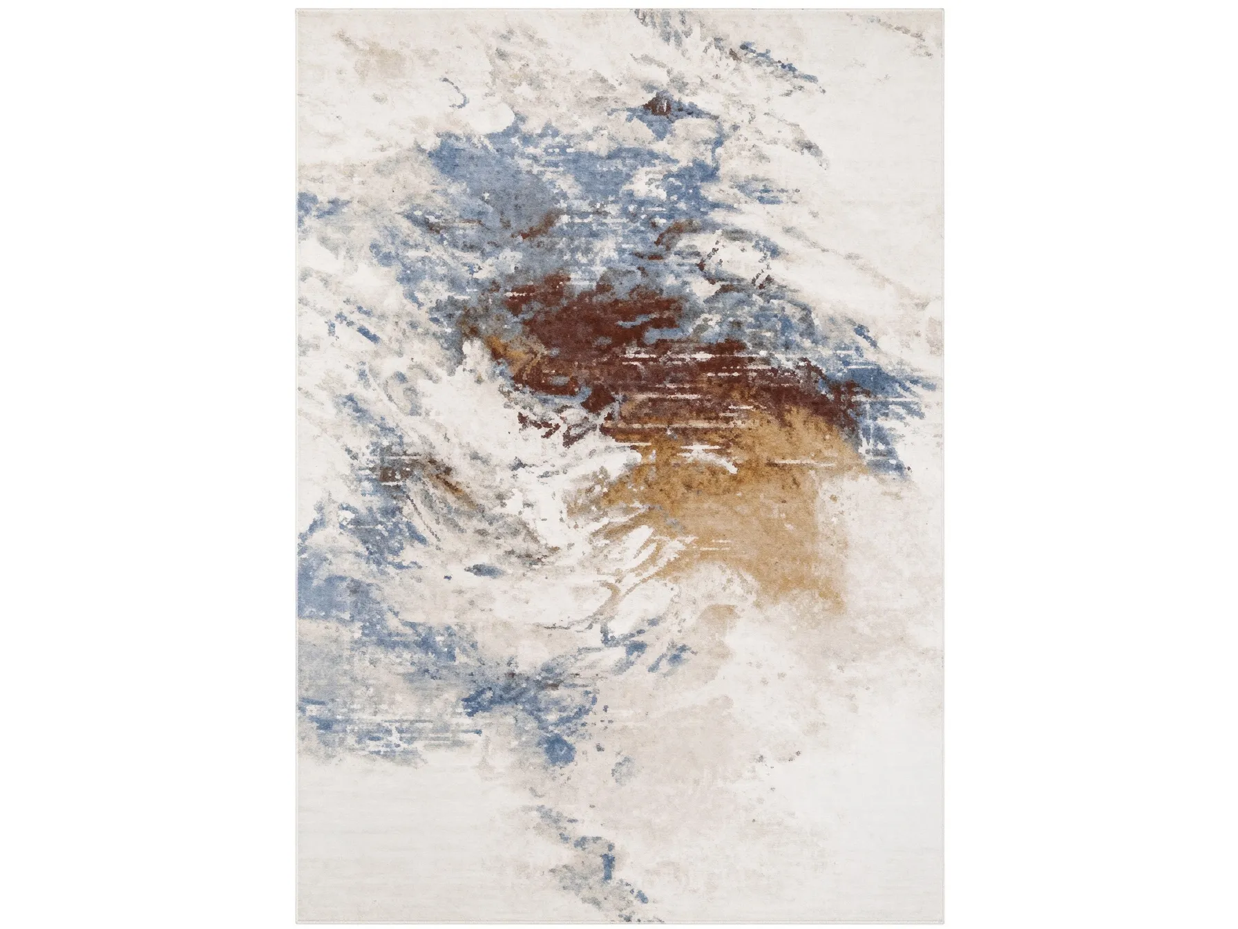 Modern Abstract Art Texture Polyester Area Rug