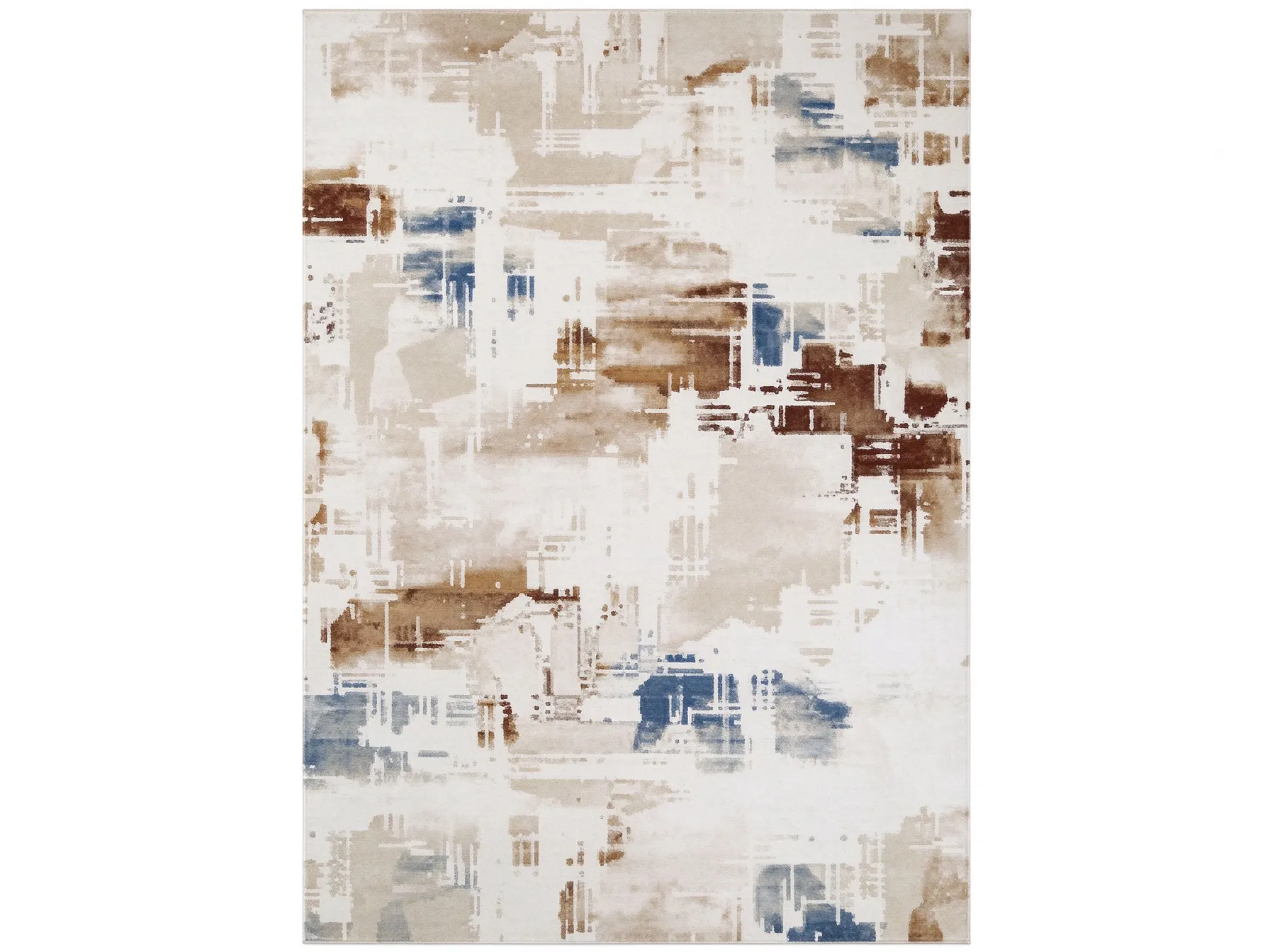 Modern Abstract Art Texture Polyester Area Rug