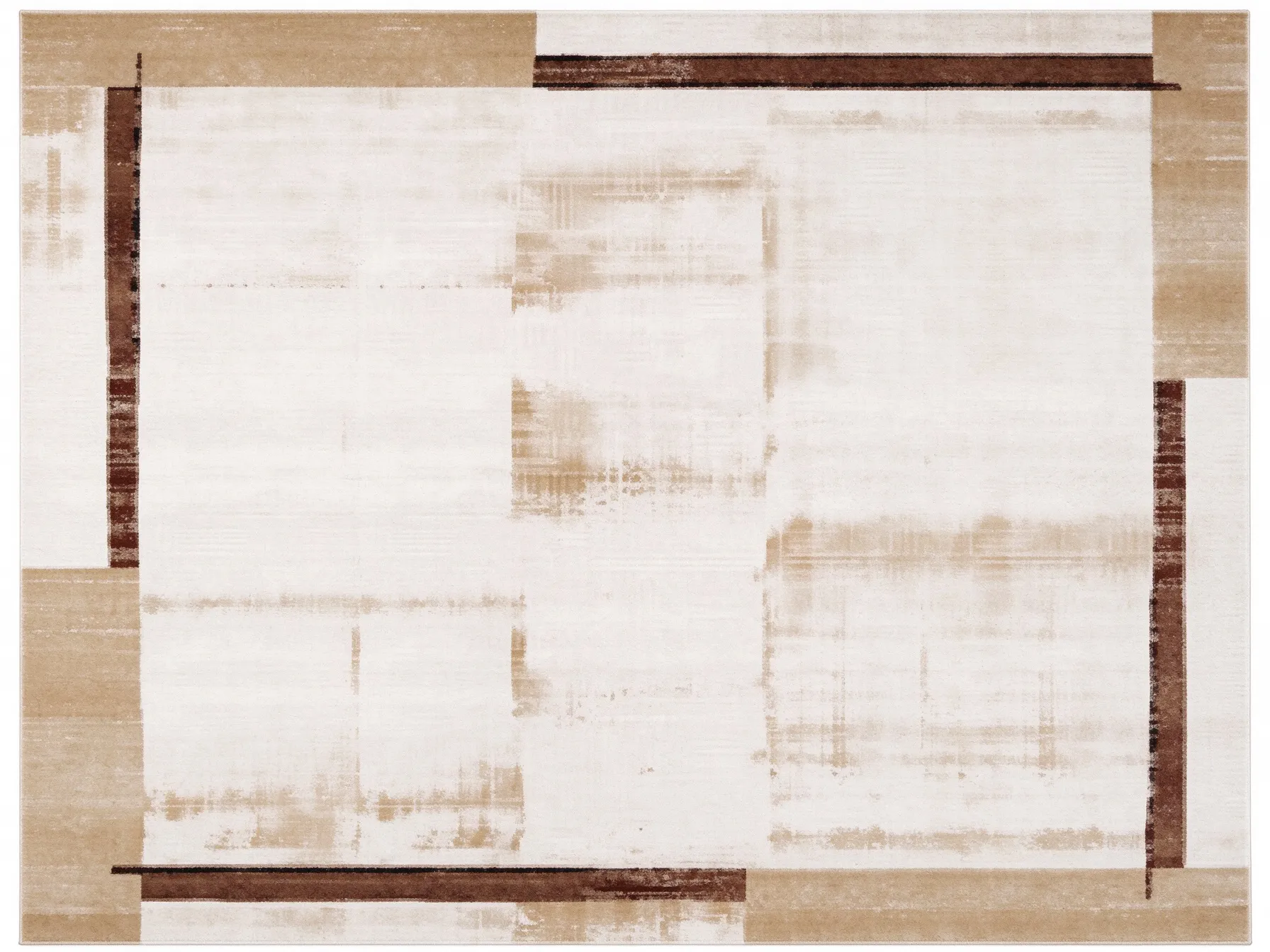 Modern Abstract Art Texture Polyester Area Rug