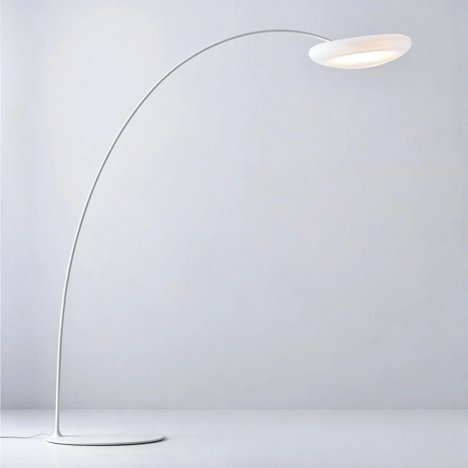 Modern Arc Floor Lamp, Curved LED Standing Lamp for Living Room & Bedroom
