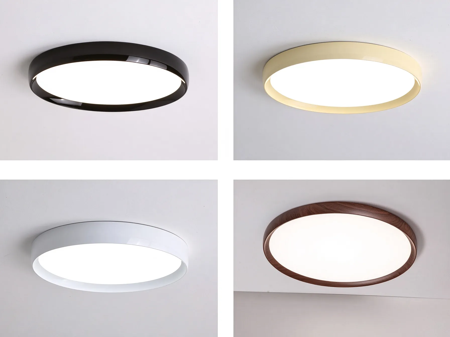 Modern Ultra-Flush LED Ceiling Light, Minimalist Round & Square Fixture for Bedroom & Living Room