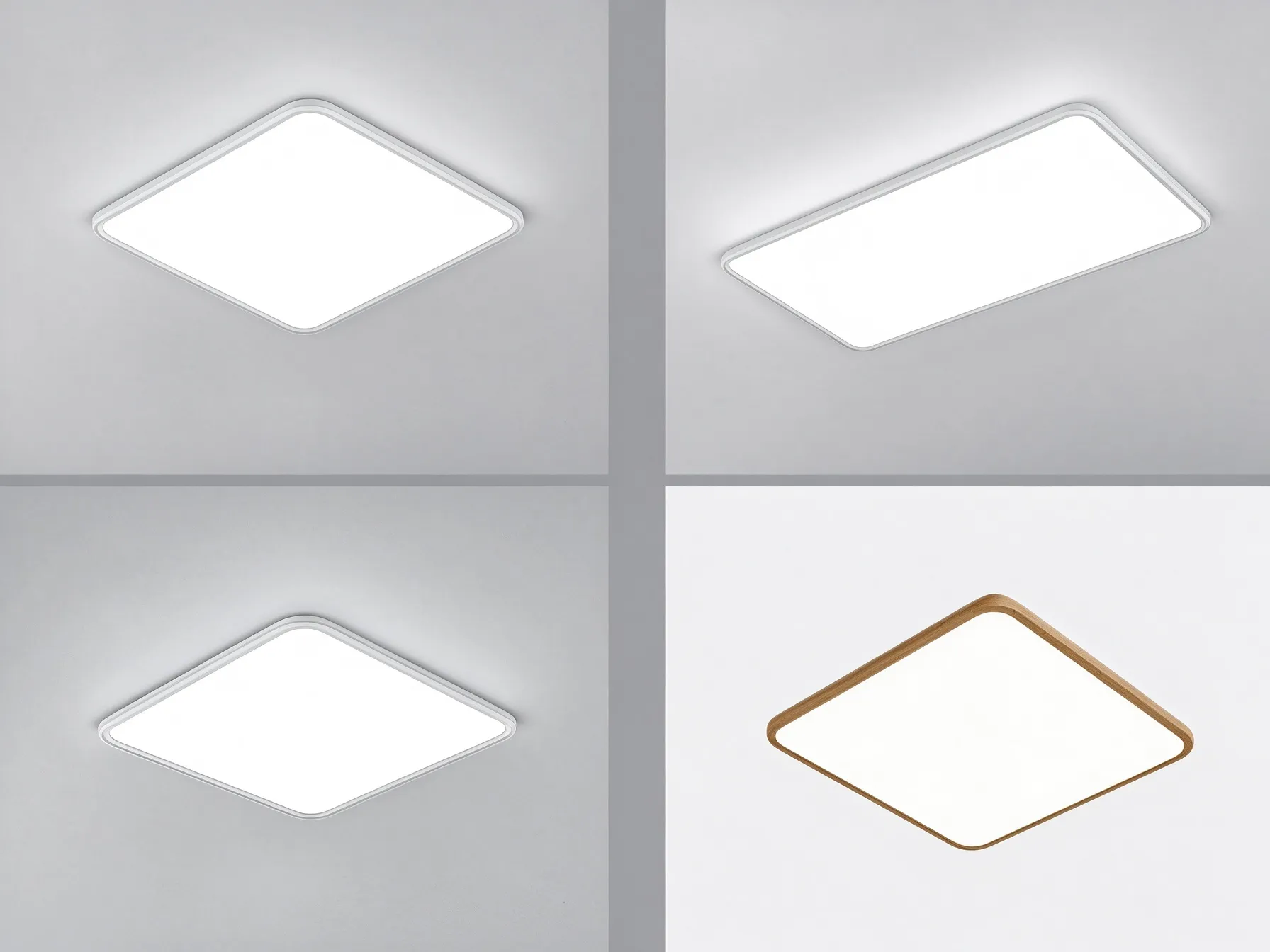 Modern Ultra-Flush LED Ceiling Light, Minimalist Round & Square Fixture for Bedroom & Living Room