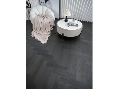 Dark European Oak Herringbone Engineered Flooring