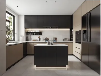 Custom Minimalist Kitchen Cabinets for Home Renovation