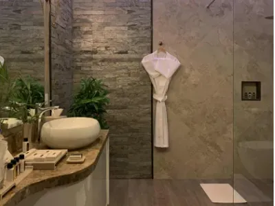 Nature-Infused Luxury Bathroom
