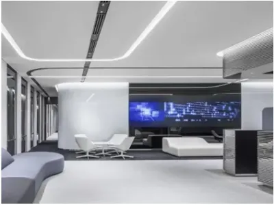 Futuristic Corporate Lounge — 