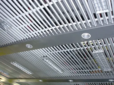 Aluminum U Baffle Ceiling / Aluminum Strip Ceiling