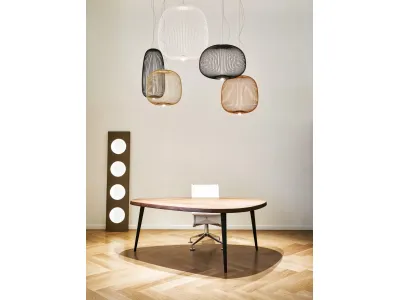 Modern Woven Mesh Pendant Light, Creative Geometric Shade Hanging Lamp for Restaurant & Living R