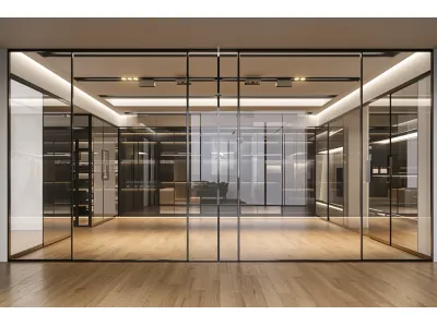 Glass & Acrylic Combination Wardrobes