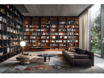 Floor to Ceiling Bookshelves