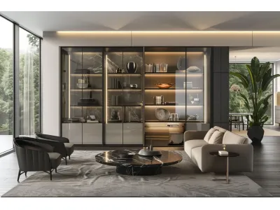Glass Front Bookshelves