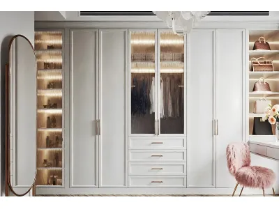 shaker panel wardrobe