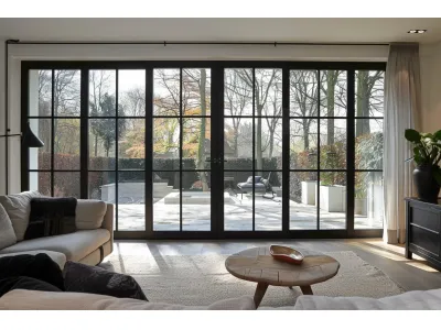 Modern Slim Frame French Doors