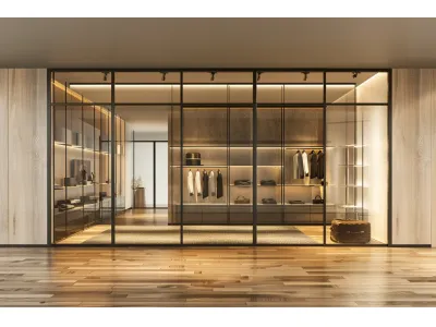 Clear Glass Wardrobes