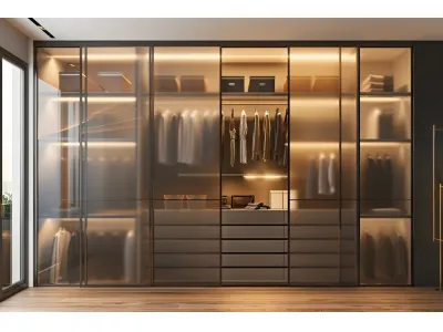 Frosted Glass Wardrobes