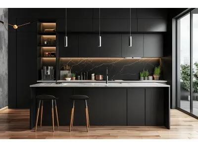 Black Matte Cabinets
