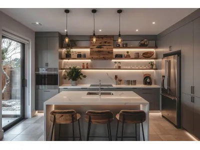Grey Matte Cabinets