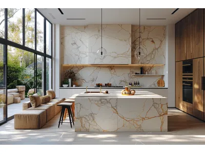 Two Tone Matte Cabinets