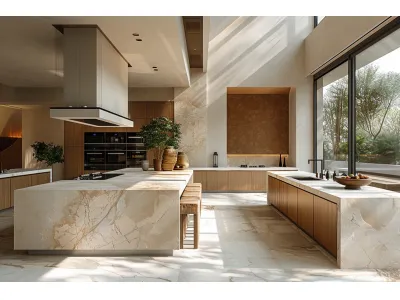 Wood Tone Matte Cabinets